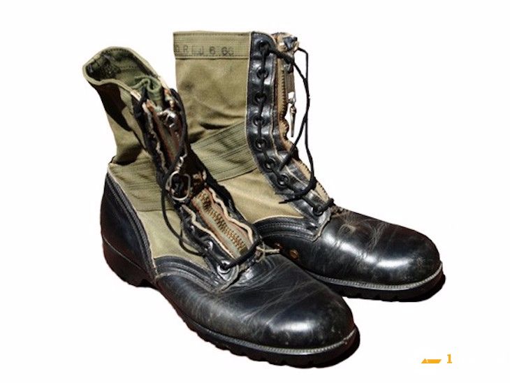 美军复古战斗靴 和手榴弹机关枪一样属于战争标配